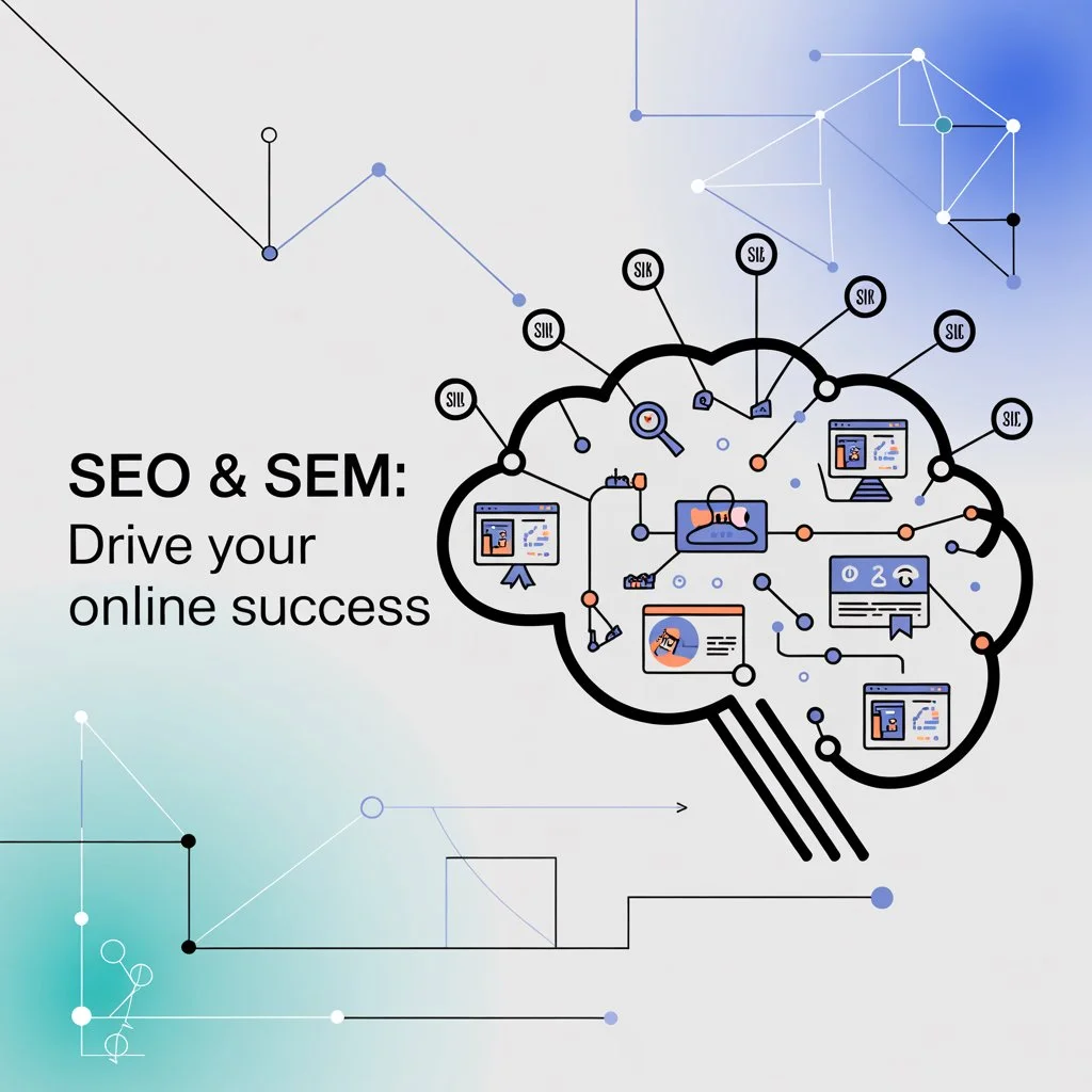 SEO vs SEM infographics